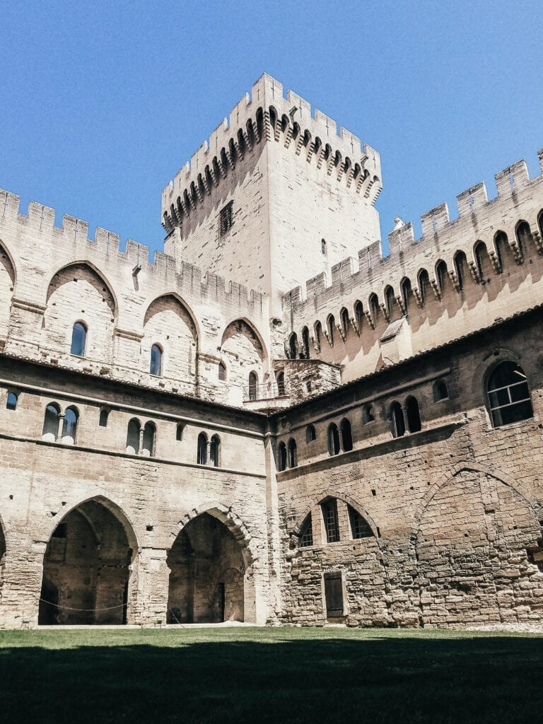 Palais des Papes in Avignon, Provence, France