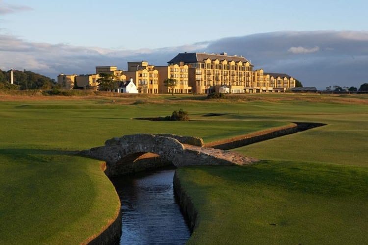 View of the Old Course Hotel at St. Andrews Golf Course