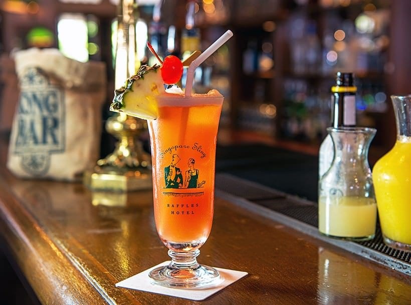 Singapore Sling at the Raffles Singapore