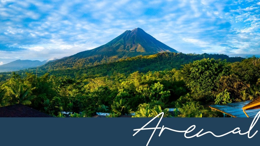 Arenal mountain region in Costa Rica